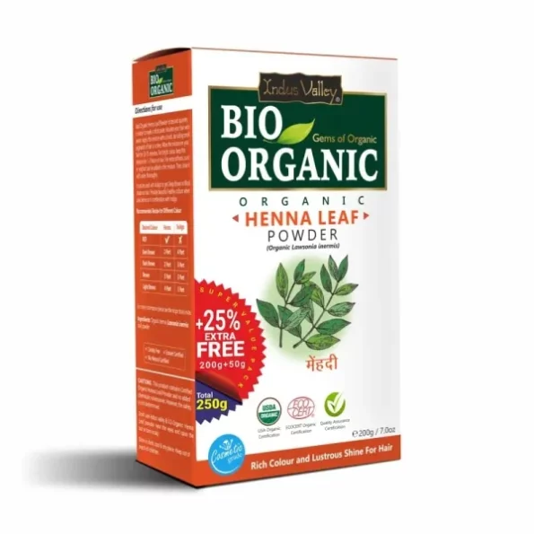 INDUS VALLEY Bio Organic 100% Organic, Natural Red Henna Leaf Powder For Hairs -(200g+50g), Herbkart8t761v2WVN4kcL.webp, Herbkart8t761v2WVN4kcL