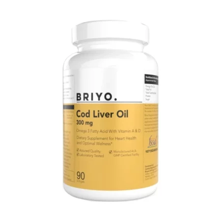 Briyosis Cod Liver Oil- Omega Fatty Acids with Vitamin A & D Cod liver Oil Capsule Help Reduce Joint Pain And Maintain The Immune System For Unisex