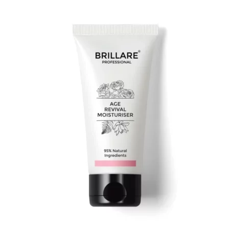 Brillare Professional Age Revival Natural Moisturiser Cream with Indian Rose and Lotus (50 G)