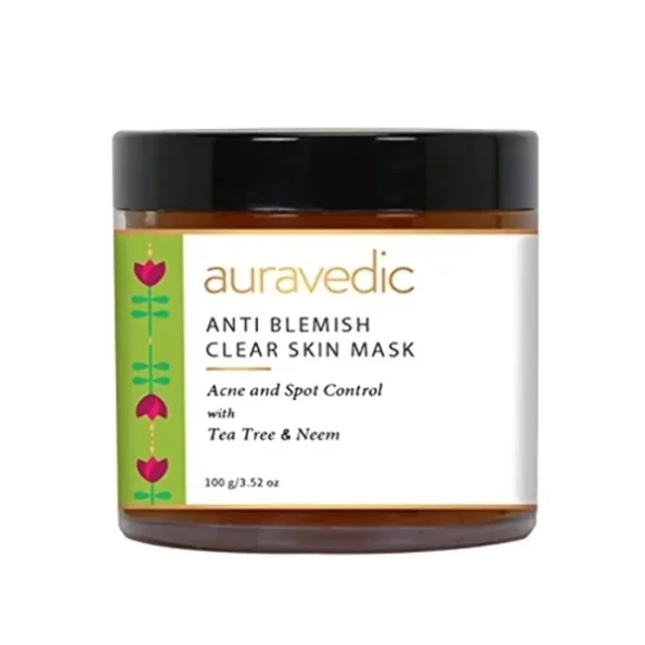 Auravedic Anti Blemish Face Mask For Glowing Skin Tea Tree Oil 100 Gm, Herbkart8t741DUAJp9tbL.webp, Herbkart8t741DUAJp9tbL