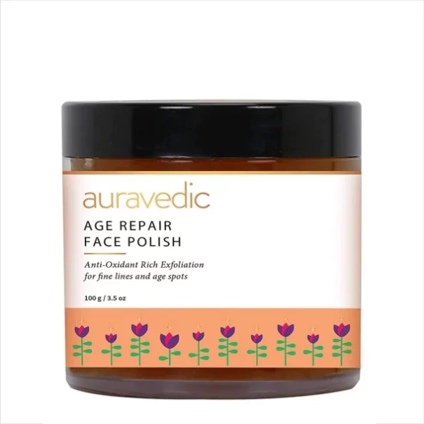 Auravedic Age Repair Anti Aging Face Scrub, 100 Gm, Herbkart8t751azov5g-IL.webp, Herbkart8t751azov5g IL