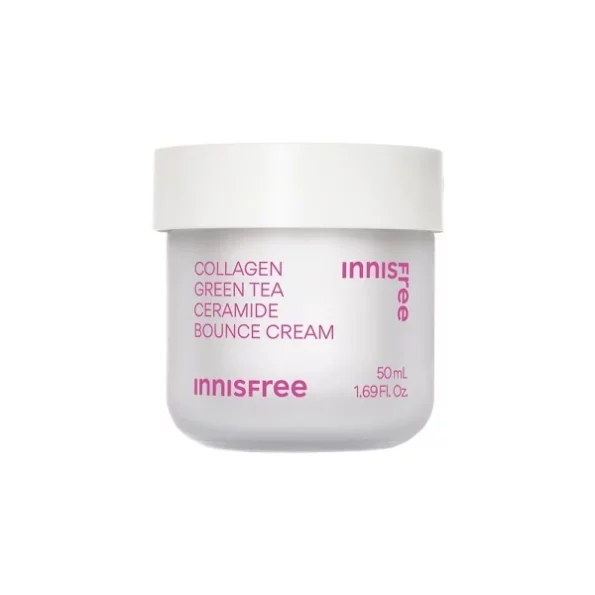 Innisfree Collagen Green Tea Ceramide Bouce Cream (50 ml) available on Herbkart