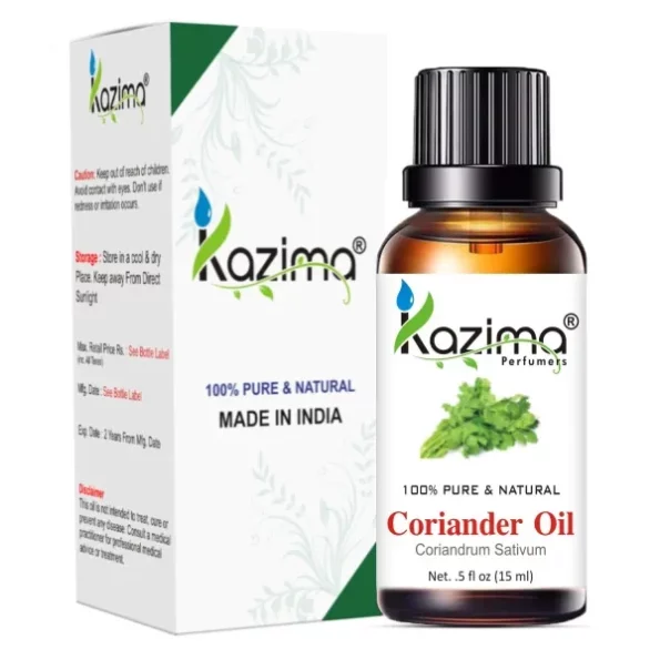 KAZIMA Coriander Essential Oil - 100% Pure Natural & Undiluted For Skin care & Hair care (15ml), Herbkart8t771mytJc9uDL.webp, Herbkart8t771mytJc9uDL