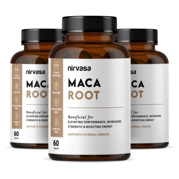 Nirvasa Maca Root Tablets (800Mg) With Pure Maca Root Extract - 60 Tablets Set Of 3, Herbkart8t751sMurS62EL.webp, Herbkart8t751sMurS62EL