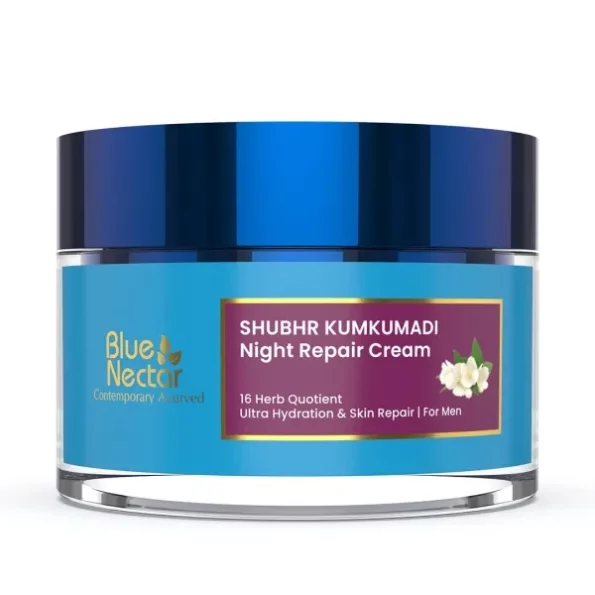 Blue Nectar Ayurvedic Anti Aging Night Cream (16 Herbs, 50g), Herbkart8t751bTXYaKp8L.webp, Herbkart8t751bTXYaKp8L