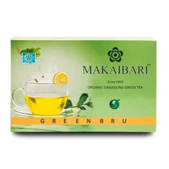 Makaibari Green Bru Darjeeling Green Tea Bags, 100 Tea Bags - 200 Gm, Herbkart8t731HS7jBtnaL.webp, Herbkart8t731HS7jBtnaL