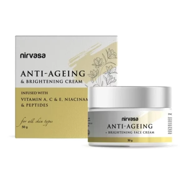 Nirvasa Anti Ageing & Brightening Cream With Niacinamide, 50G, Herbkart8t751TOzrNc4CL.webp, Herbkart8t751TOzrNc4CL