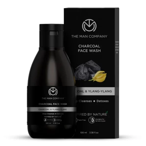 The Man Company Activated Charcoal Face Wash for Men - 100ml, Herbkart8t751BJ20bSPEAL.webp, Herbkart8t751BJ20bSPEAL