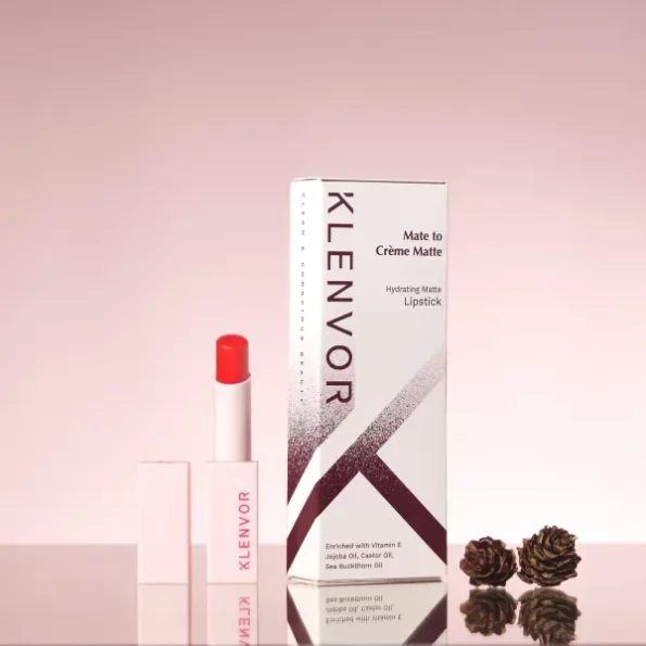 Klenvor Mate To Creme Matte Hydrating Lipstick - 06 Forgive: Orange CoralFormula,, Herbkart8t771fYpCAHx7L.webp,