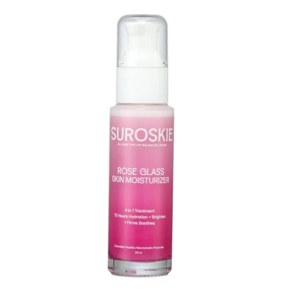 SUROSKIE Rose Glass Skin Moisturiser Peptide Ceramide 5X Hydratingmoisturizer Gel - 4 - In - 1 Treatment 50 Ml available on Herbkart