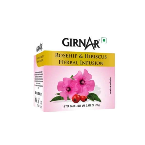 Girnar Rosehip & Hibiscus Herbal Infusion, 10 Tea Bags, Herbkart8t751MTOelBJyL.webp, Herbkart8t751MTOelBJyL