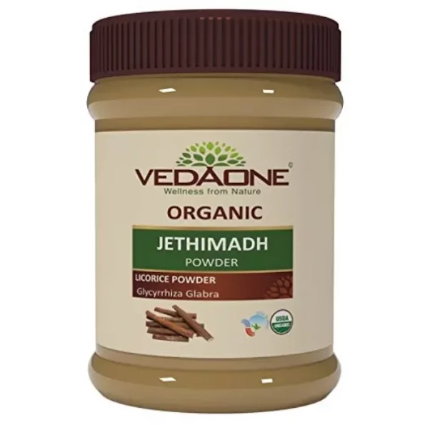 Vedaone USDA Organic Jethimadh 100g Powder For Digestion available on Herbkart