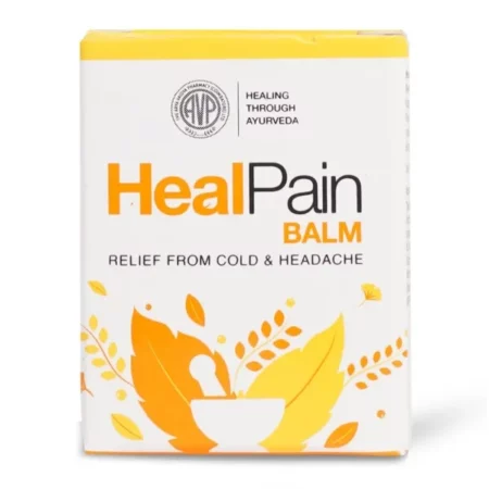 AVP Heal Pain Balm 10g for Headaches | Common Cold | Easy to Carry | Breathing Relief