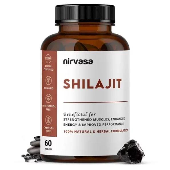 Nirvasa Shilajit Tablets (500Mg) With Pure Shilajit Extract, 60 Tablets X 1, Herbkart8t751UKZ1vKv6L.webp, Herbkart8t751UKZ1vKv6L