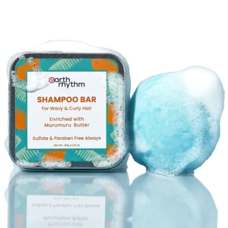 Earth Rhythm Murumuru Butter Shampoo Bar - 80 gm (Tin Packaging )