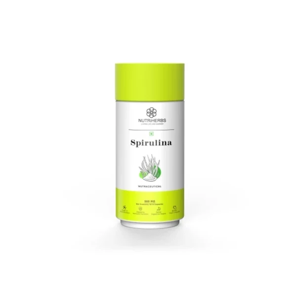 Nutriherbs Organic Spirulina Capsules, 90 Capsules available on Herbkart