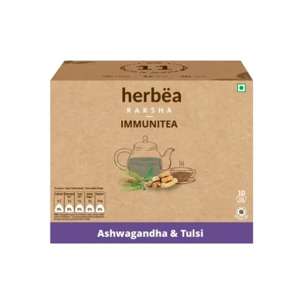 Herbea Immunitea Tulsi Herbal Infusion Tea Bags Box (10 Bags), Herbkart8t761lIqLQ-PdL.webp, Herbkart8t761lIqLQ PdL