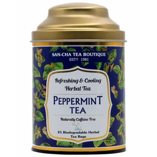 Sancha Tea Boutique, Peppermint Tea, 25 Pyramid Tea Bags, Pure Mint Tea Bags, Caffeine Free Herbal Tea, Pcos Herbal Tea - 25 Gm, Herbkart8t781ENUBk5HHL.webp, Herbkart8t781ENUBk5HHL