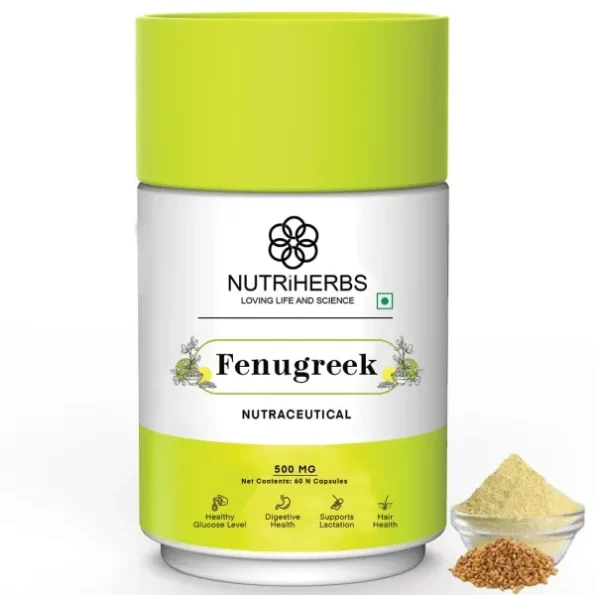 Nutriherbs Fenugreek (Methi) Capsules, 60 Capsules available on Herbkart