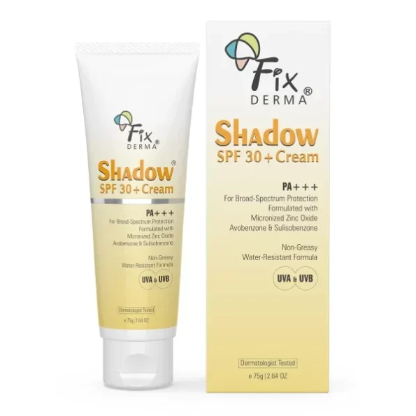 Fixderma Shadow Sunscreen SPF 30+ PA+++ Cream, 75g, Herbkart8t771zvxIyrdbL.webp,