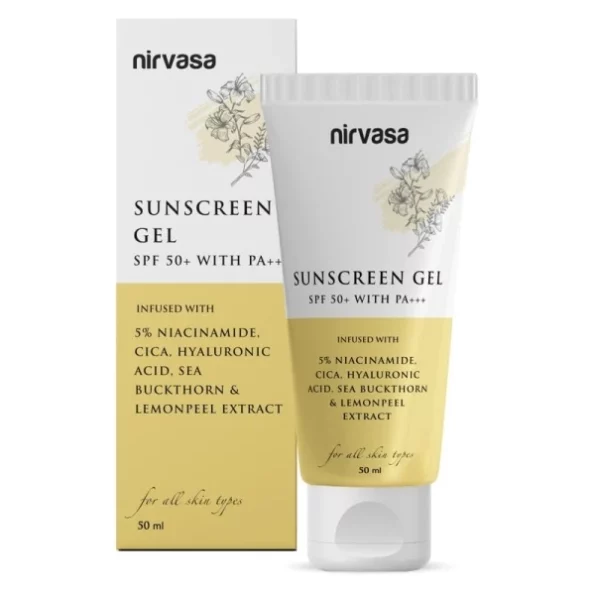 Nirvasa Spf50+ Sunscreen Gel, 50Ml Sunscreen For Women & Men, Herbkart8t7519Vqa20CzaL.webp, Herbkart8t7519Vqa20CzaL