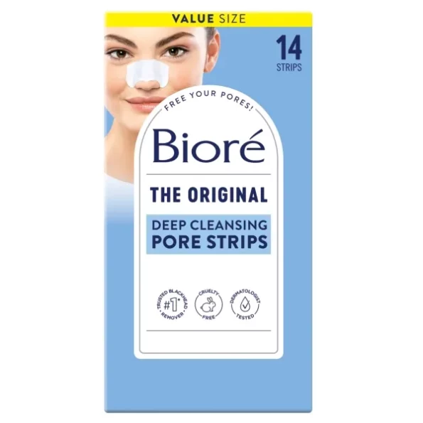 BIORÉ Deep Cleansing Pore Strips White 14 Nose Strips available on Herbkart