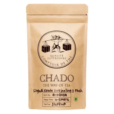 Chado Tea, Singubulli Estate Darjeeling I Flush SFTGFOP1 (50 gm) | Makes 50 Cups | | Premium Black Tea |