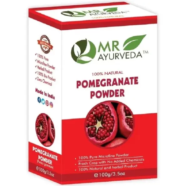 MR Ayurveda 100% Pure Pomegranate Peel Powder, 100 Grams, Herbkart8t761nKc320OhlL.webp, Herbkart8t761nKc320OhlL