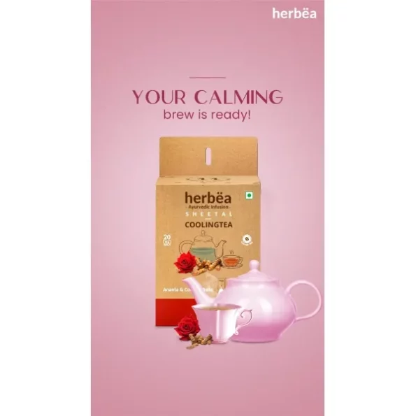 Herbea Coolingtea Rose Herbal Infusion Tea Bags Box (10 Bags) (Small), Herbkart8t7613N2ULsLPL.webp, Herbkart8t7613N2ULsLPL