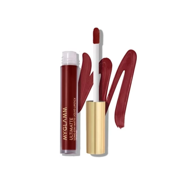 MyGlamm Ultimatte Long Stay Matte Liquid Lipstick - Plum Beauty (Burgundy) 2.5ml, Herbkart8t751oSUe54YLL.webp, Herbkart8t751oSUe54YLL