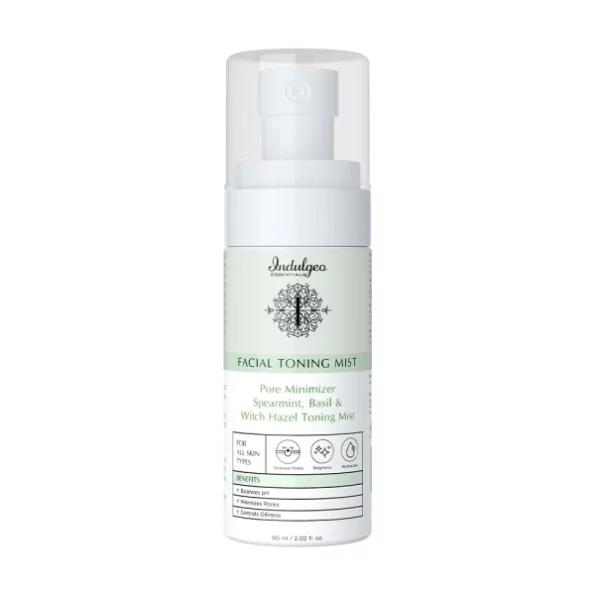 INDULGEO ESSENTIALS Pore Minimizer Spearmint And Basil Facial Toner - 60ml, Herbkart8t7411VuTwbxlL.webp,