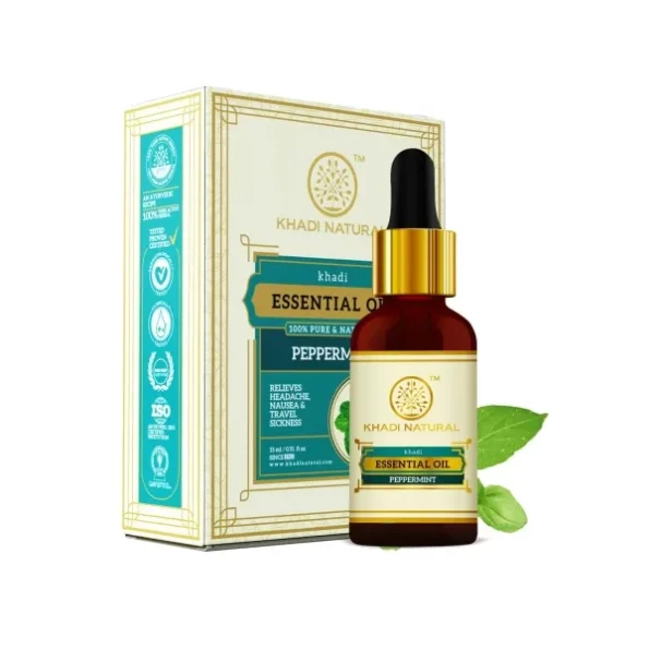 Khadi Natural Herbal Peppermint Essential Oil, 15ml available on Herbkart