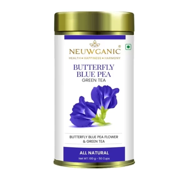 Neuwganic Tea - Butterfly Blue Pea Green Tea (100 Grams - 50 Tea Cups), Herbkart8t751IVIOiypyL.webp, Herbkart8t751IVIOiypyL