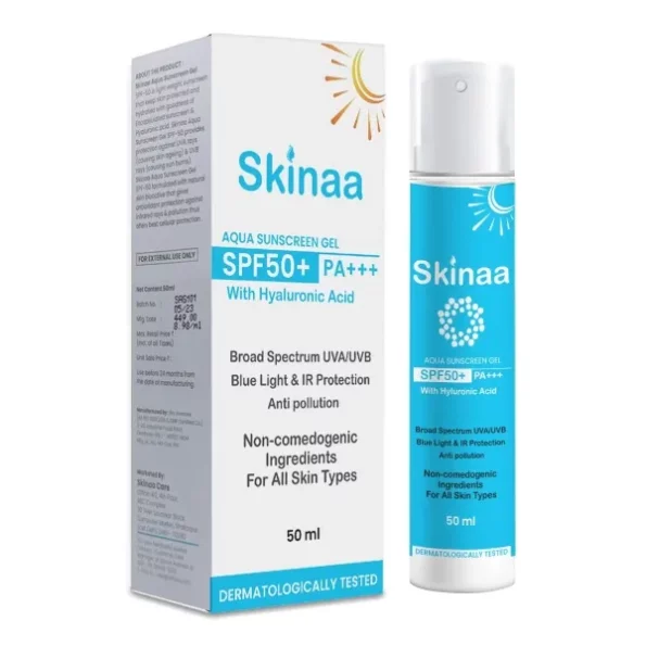 Skinaa Aqua Sunscreen SPF 50+ PA+++, 50ml available on Herbkart