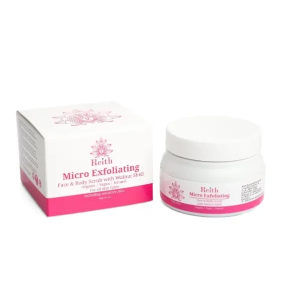 Reith Micro Exfoliating Face & Body Scrub with Walnut Shell Powder 100g available on Herbkart