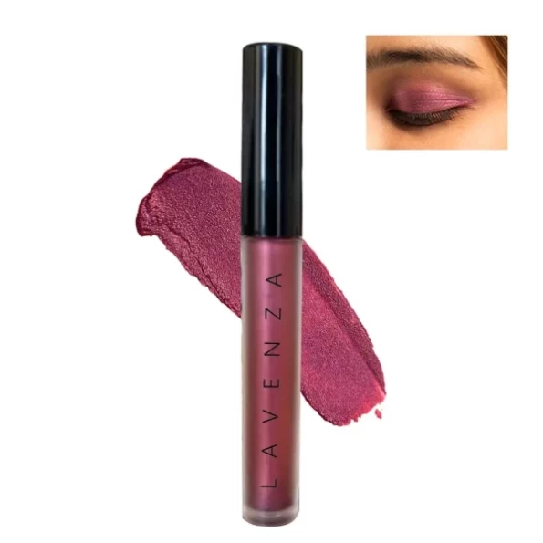 Lavenza Color Pop Berry Plum - Vegan Liquid Metallic Eyeshadow | Long-Lasting, Crease Proof, Smudge Proof | One Swipe Application | With Date Extract | 3.5 Ml, Herbkart8t75144o9Z3GsL.webp, Herbkart8t75144o9Z3GsL