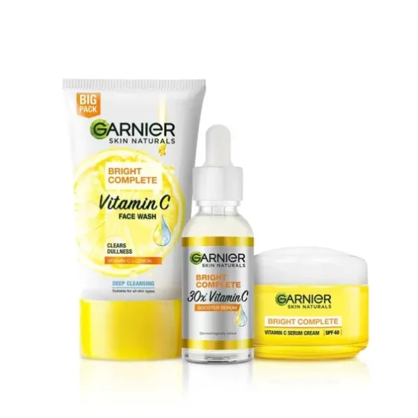 Garnier Vitamin C Regime Pack (Bright Complete Facewash 150g, Serum 30ml, SPF40 Cream 45g), Herbkart8t751aohOimdxL.webp,