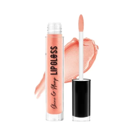 Swiss Beauty Shine & Plump | Non - Sticky and Hydrating Lip Gloss Shade- Nude, 4ml