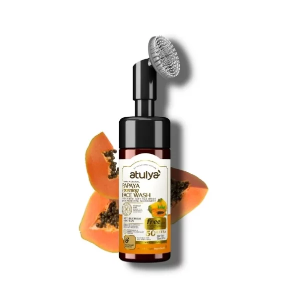 Atulya Papaya Foaming Face Wash With In-Built Soft Face Brush, Herbkart8t751RiIqMyFAL.webp, Herbkart8t751RiIqMyFAL