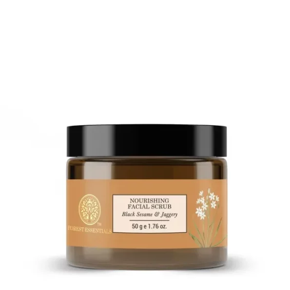 Forest Essentials Nourishing Facial Scrub Black Sesame & Jaggery available on Herbkart