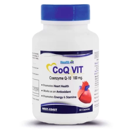 Healthvit High Absorption Co-Qvit Coenzyme Q10 100Mg, 60 Tablets