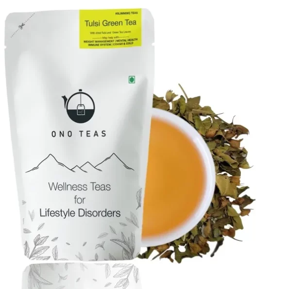 Ono Teas Tulsi Green Tea (50 Grams 25 Cups), Herbkart8t761s5aph-tEL.webp, Herbkart8t761s5aph tEL