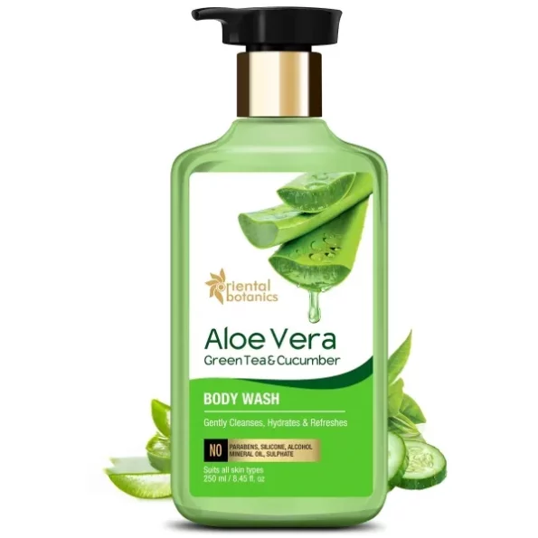 oriental botanics Stbotanica Aloe Vera,Green Tea&Cucumber Body Wash, 250 ml, Herbkart8t761ZX8Bi6BmL.webp, Herbkart8t761ZX8Bi6BmL