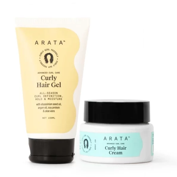 Arata Advanced Curl Care Curly Hair Cream - 100Gm & Advanced Curl Care Curly Hair Gel - 150ml, Herbkart8t7516dku20rFGL.webp, Herbkart8t7516dku20rFGL