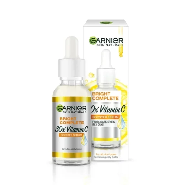 Garnier Skin Naturals, Face Serum, Increases Skin's Glow Instantly and Reduces Spots Overtime, Bright Complete Vitamin C Booster, 30 ml, Herbkart8t751wERqBeGLL.webp, Herbkart8t751wERqBeGLL