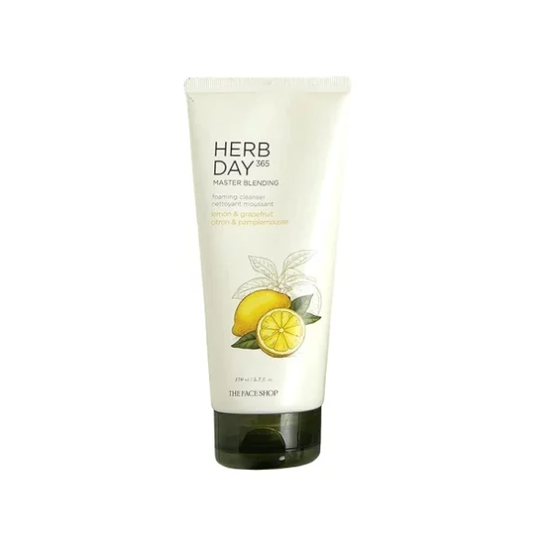 The Face Shop Herb Day 365 Lemon & Grapefruit Face Wash With Vitamin C & Glycolic Acid, 170 ml, Herbkart8t7412zDMv9GRL.webp, Herbkart8t7412zDMv9GRL