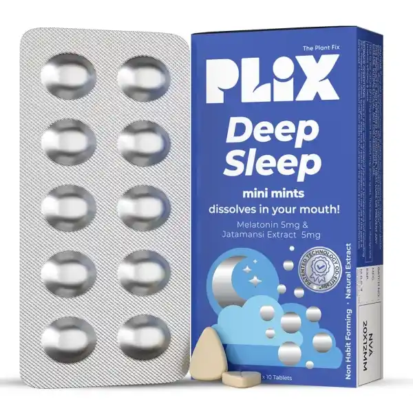 Plix - The Plant Fix Melatonin Tablet Deep Sleep Oral Dissolving Mini ...