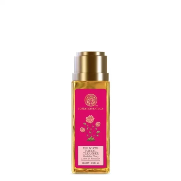 Forest Essentials Delicate Facial Cleanser with Vitamin C, Mashobra Honey, Lemon & Rosewater available on Herbkart