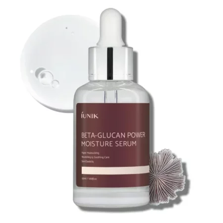 iUNIK 98% Beta-Glucan Power Deep Moisture Serum - Intense Hydration, , Mushroom Yeast Extracts - For All Skin Types, Cell Regenerating, Lifting Natural Ingredients Serum Ampoule 1.71 Fl. Oz.