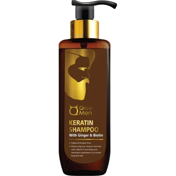 Qraa Men Keratin Shampoo With Ginger & Biotin, 200ml Shampoo, Herbkart8t771E5w6-xOCL.webp, Herbkart8t771E5w6